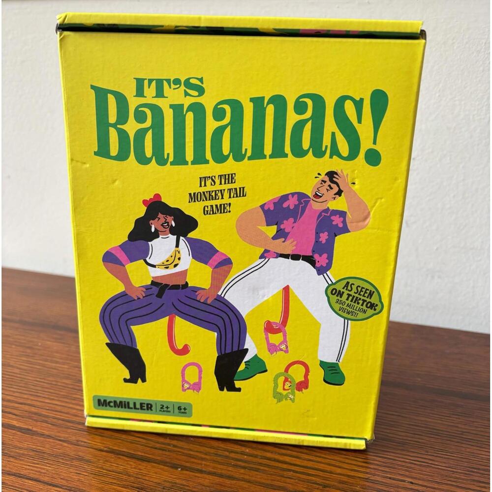 It's Bananas! The Monkey Tail Game Age 6+ Kids Party Open Box